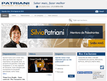 Tablet Screenshot of patrianieventos.com.br